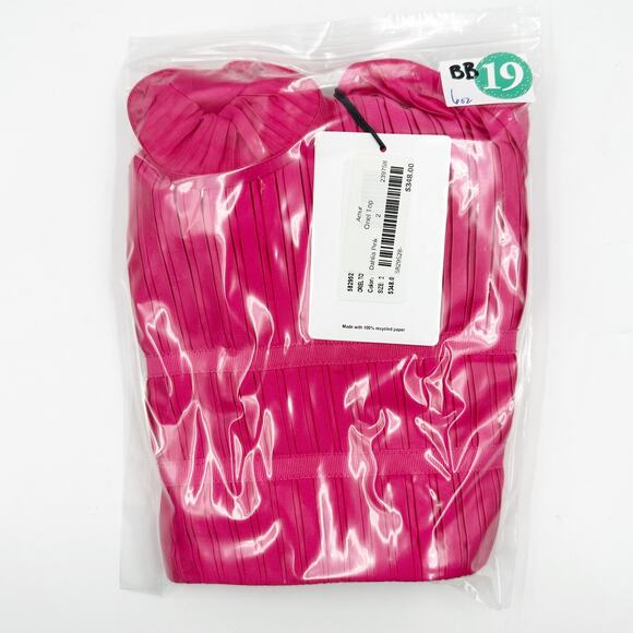 Amur Oriel Bustier Top in Dahlia Pink Fuchsia  US 2 XS NEW - Picture 9 of 10